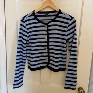 Ann Taylor Striped Cardigan